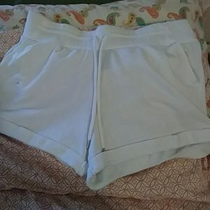 White cotton shorts